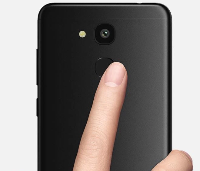 Vernee M5 Fingerabdrucksensor