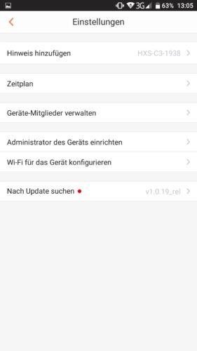 Haier XShuai HXS-C3 Saugroboter App Einstellungen