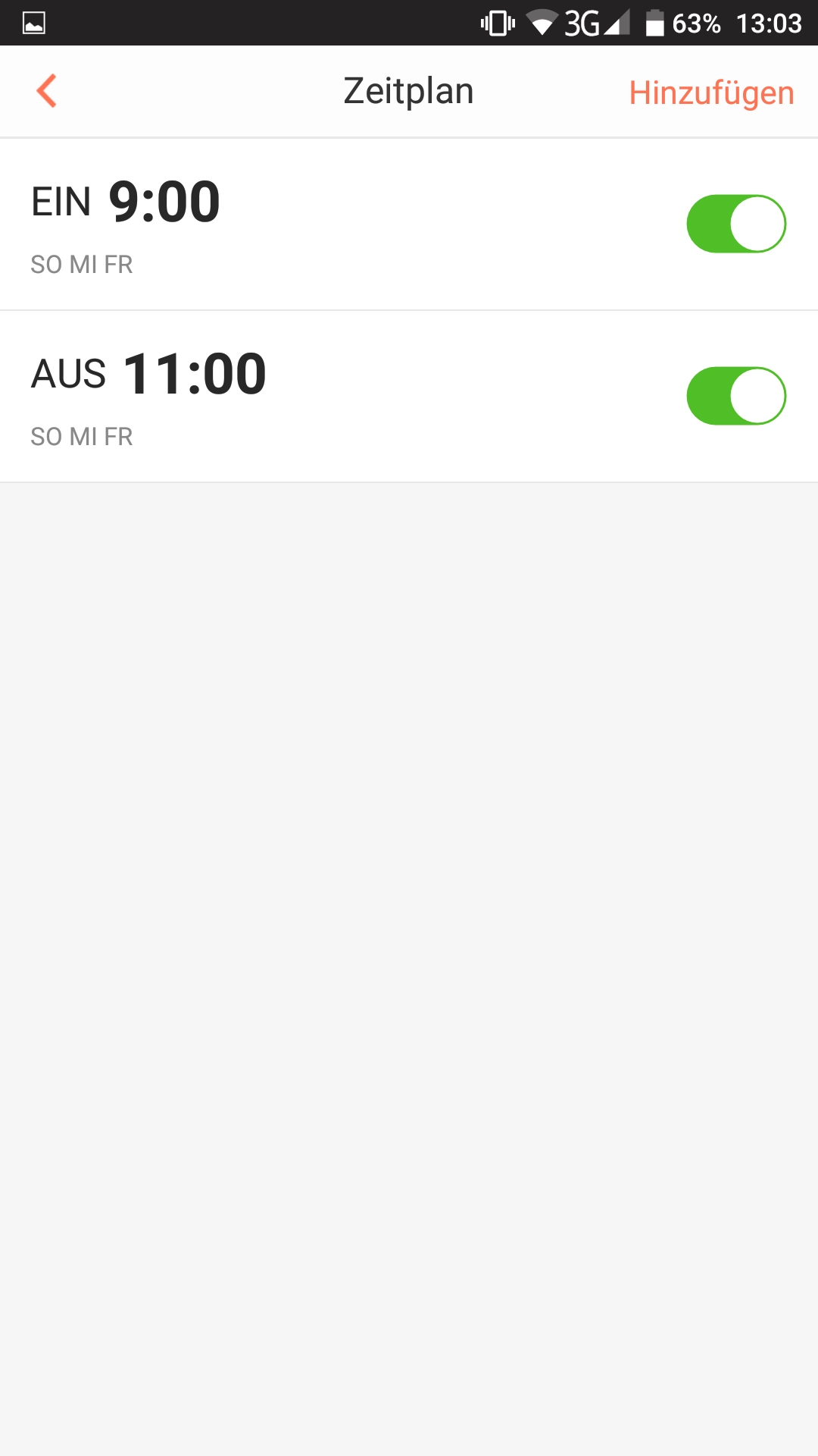 Haier XShuai HXS-C3 Saugroboter App Zeitplan