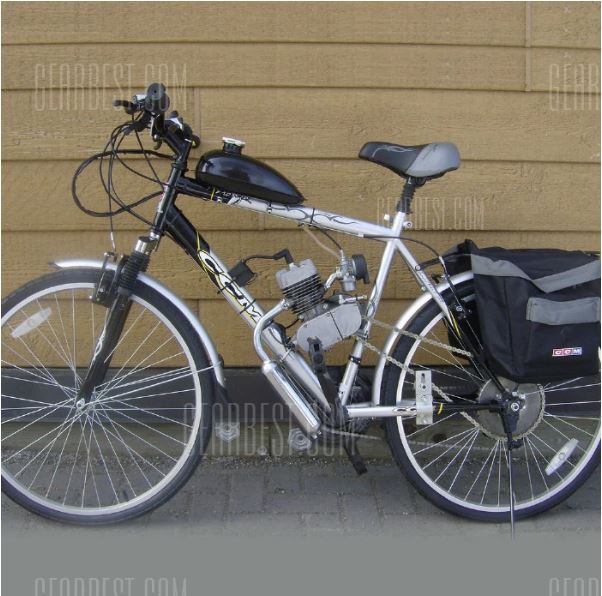 2-Takt 50cc 38km/h Fahrrad Motorisierte Benzin Cycle Hilfsmotor Bike 