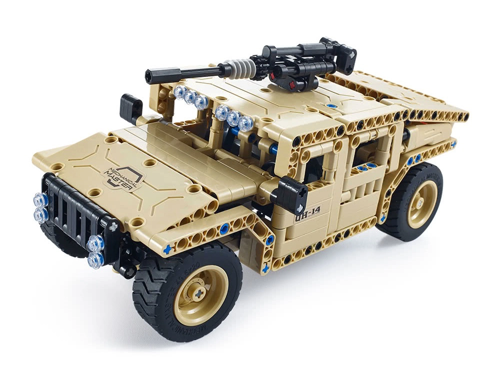 Utoghter RC Militär Fahrzeug Bausteine Braun