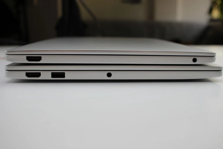 Xiaomi Mi Notebook Air Anschlüsse beide Versionen Xiaomi Mi Notebook Air Anschlüsse beide Versionen