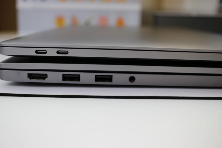 Xiaomi Mi Notebook Pro Anschlüsse links