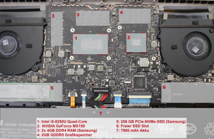 Xiaomi Mi Notebook Pro Hardware