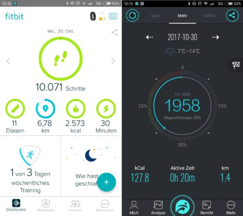 NO.1 F4 Fitness Tracker Vergleich FitBit
