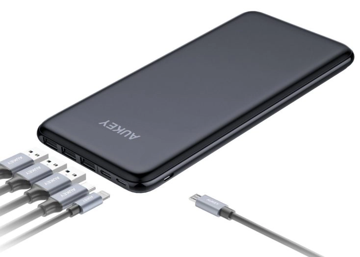 AUKEY USB C Powerbank Ports