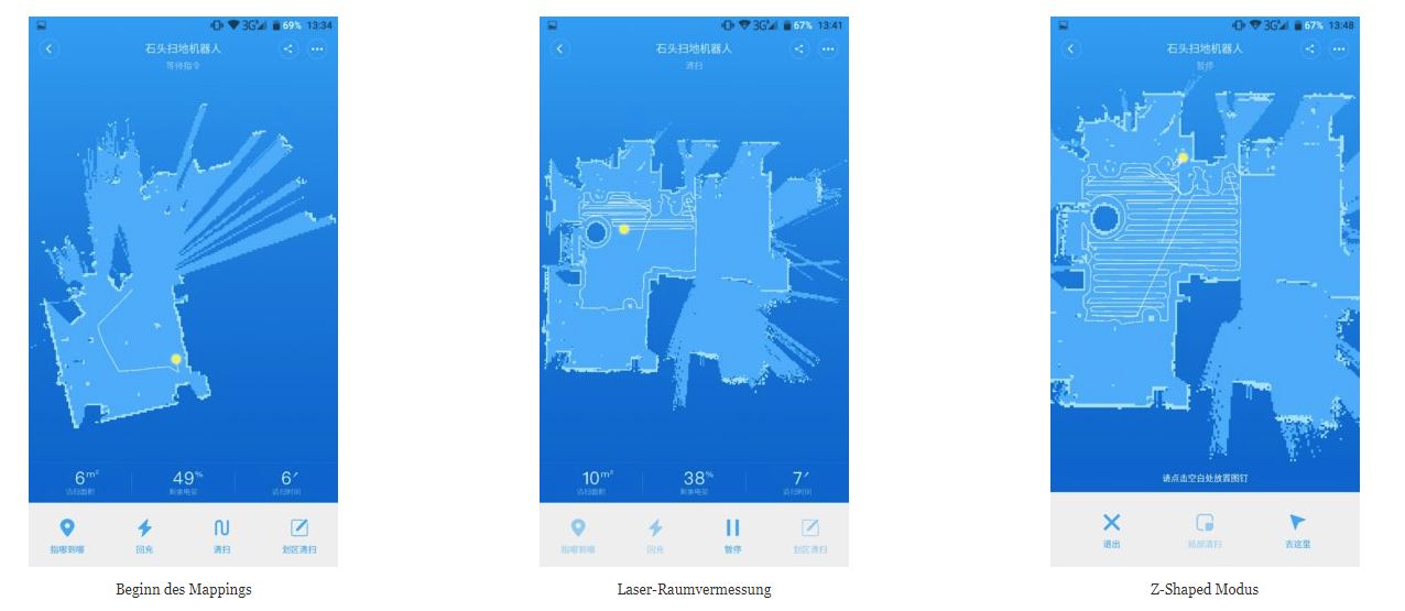 Xiaomi RoboRock Sweep One App Mapping