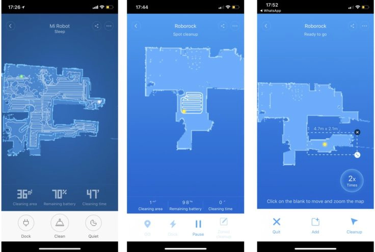 Xiaomi RoboRock Sweep One Saugroboter Raumvermessung Raumeinteilung