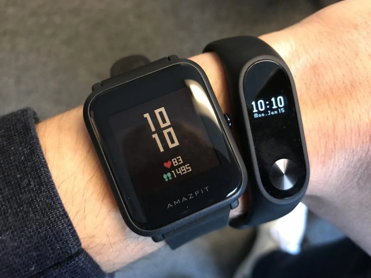 Huami Amazfit Bip vs Mi Band 2