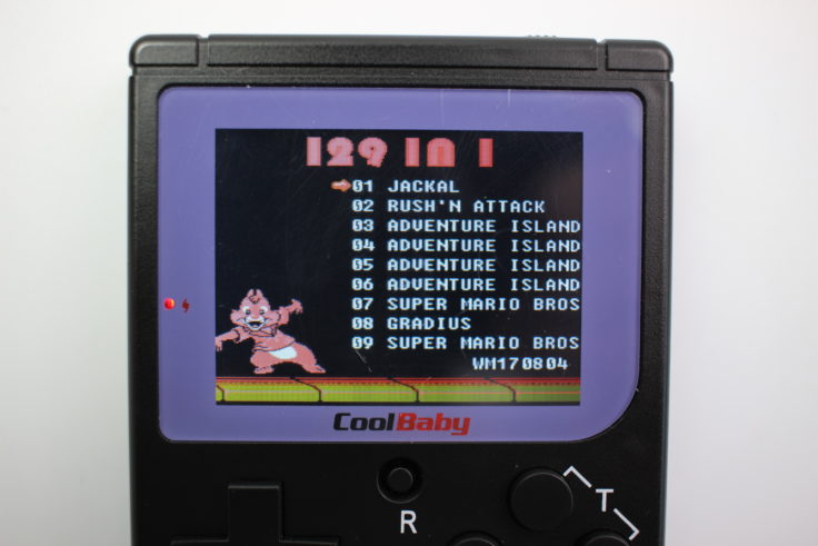 CoolBaby GameBoy Klon Spiele