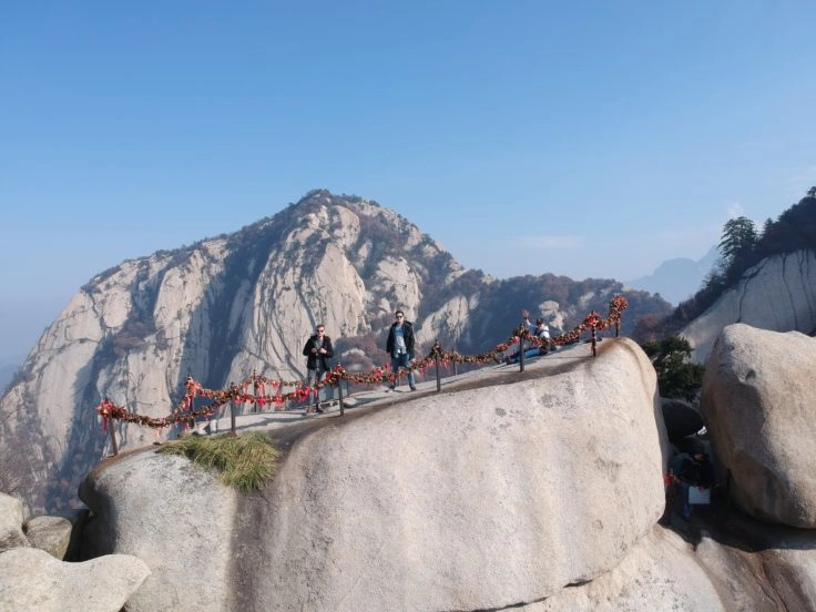 DJI Spark Drohne Selfie Gebirge China