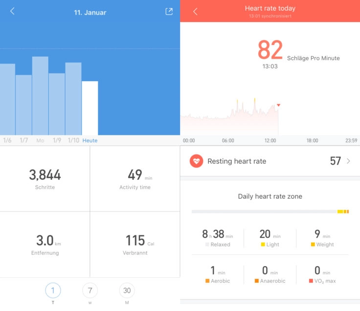 Xiaomi Mi Fit App