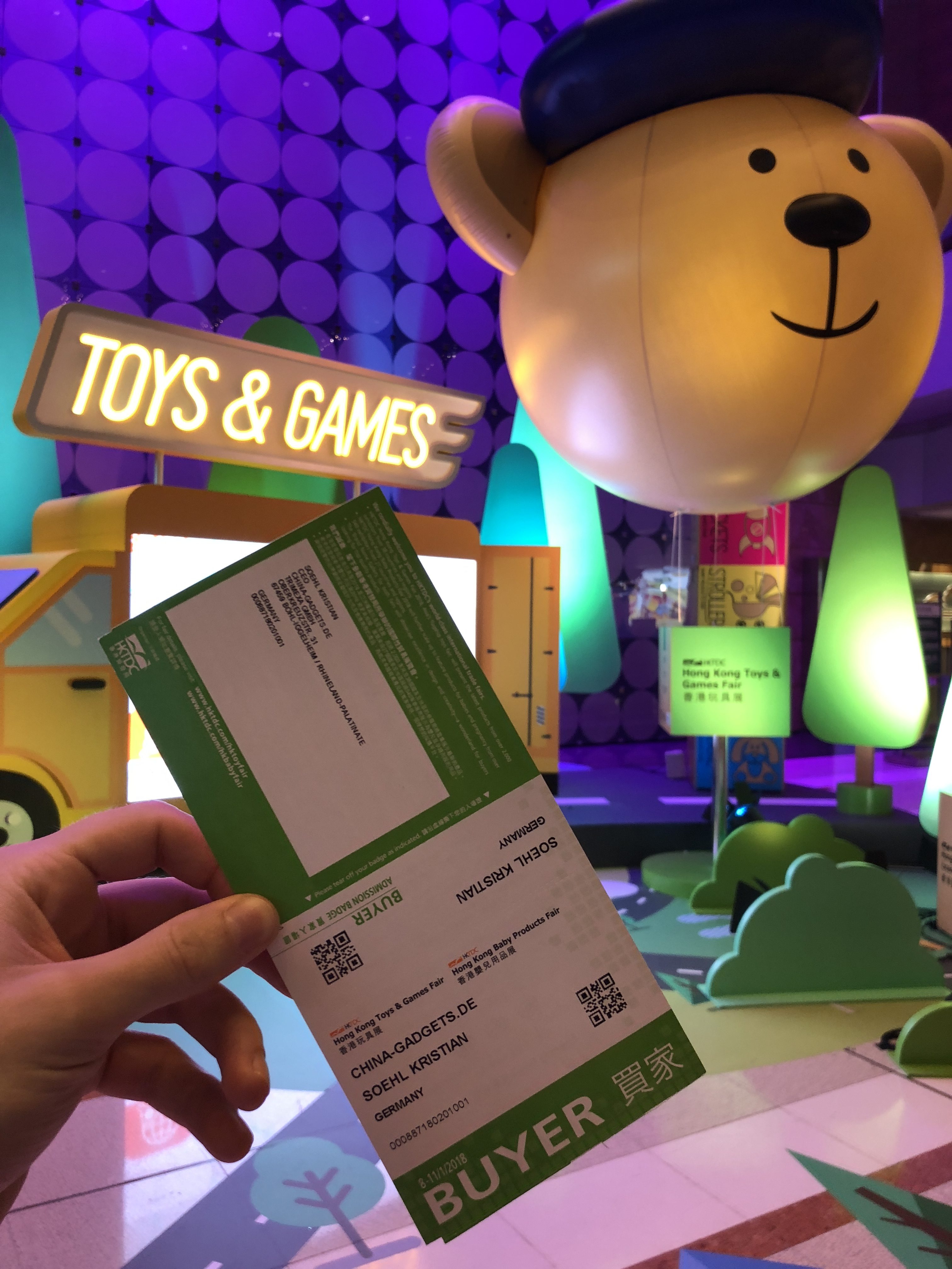 ChinaGadgets unterwegs Hong Kong Toy & Games Fair