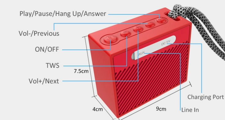 Eson Style X9N TWS Speaker Knöpfe