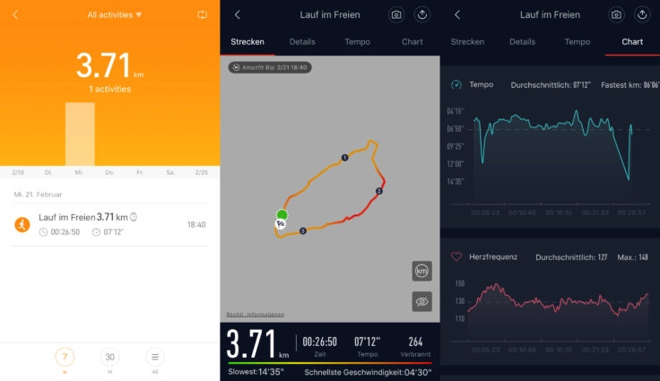 Huami Amazfit Bip Mi Fit App Joggen
