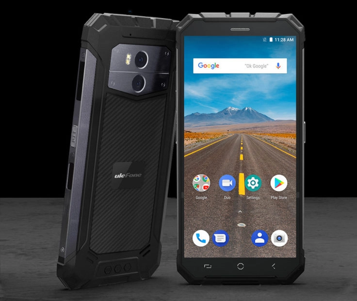 Ulefone Armor X Front- Und Rueckseite