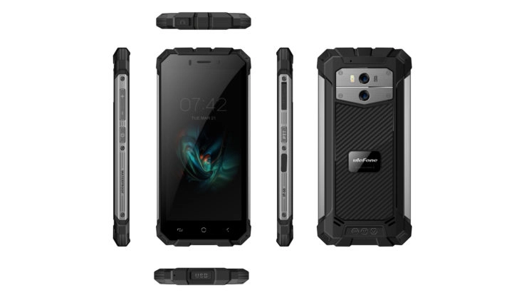 Front- und Rückseite des Ulefone Armor X Smartphones