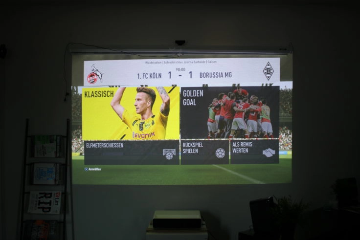 Xiaomi Kurzdistanzbeamer Test Fifa 17 Menü Xiaomi Kurzdistanzbeamer Laser Projector Test Fifa 17 Menü