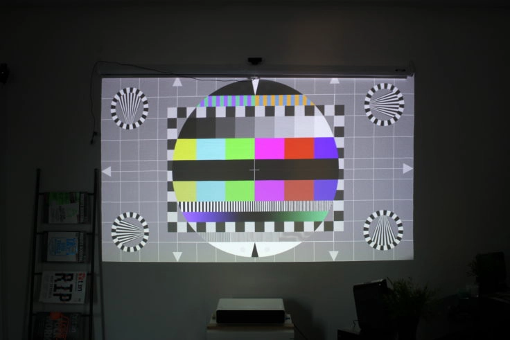 Xiaomi Kurzdistanzbeamer Laser Projector Testbild