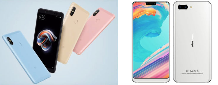 Xiaomi Redmi Note 5 Pro & Ulefone T2 Pro