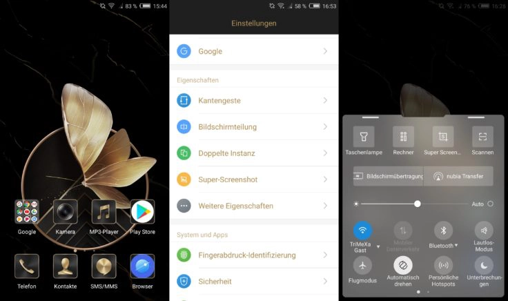 Nubia Z17 Lite Software