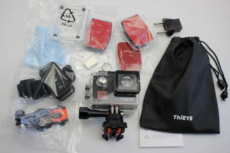 ThiEYE T5 Edge Actioncam Lieferumfang