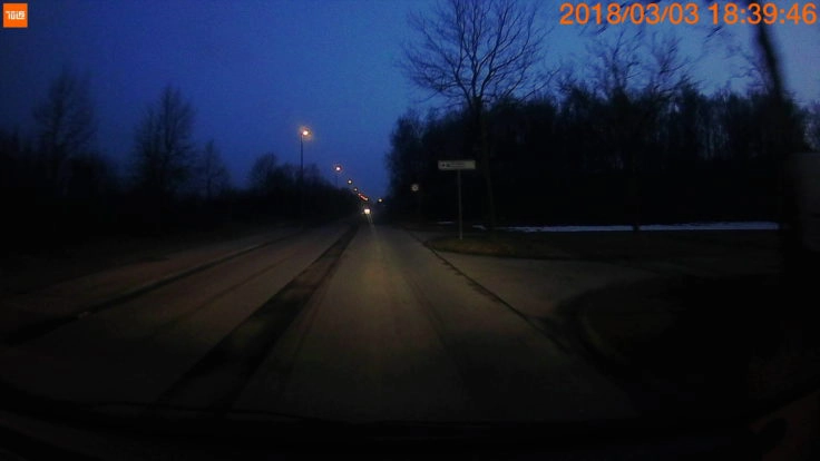 Xiaomi 70 Minutes Dashcam Foto Fahrt Nacht