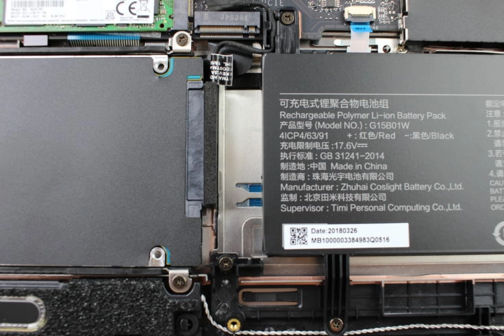 Xiaomi Mi Gaming Notebook Hardware zweite SSD