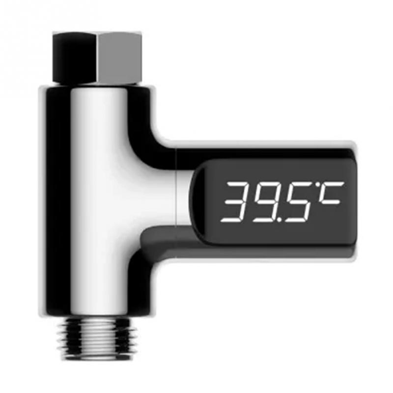 Ideal für die Dusche Die Anzeige ist um 360 ° drehbar Einfach gradgenau die Temperatur überprüfen! MAXXMEE Thermometer für Wasserarmaturen die Badewanne oder die Spüle silber 