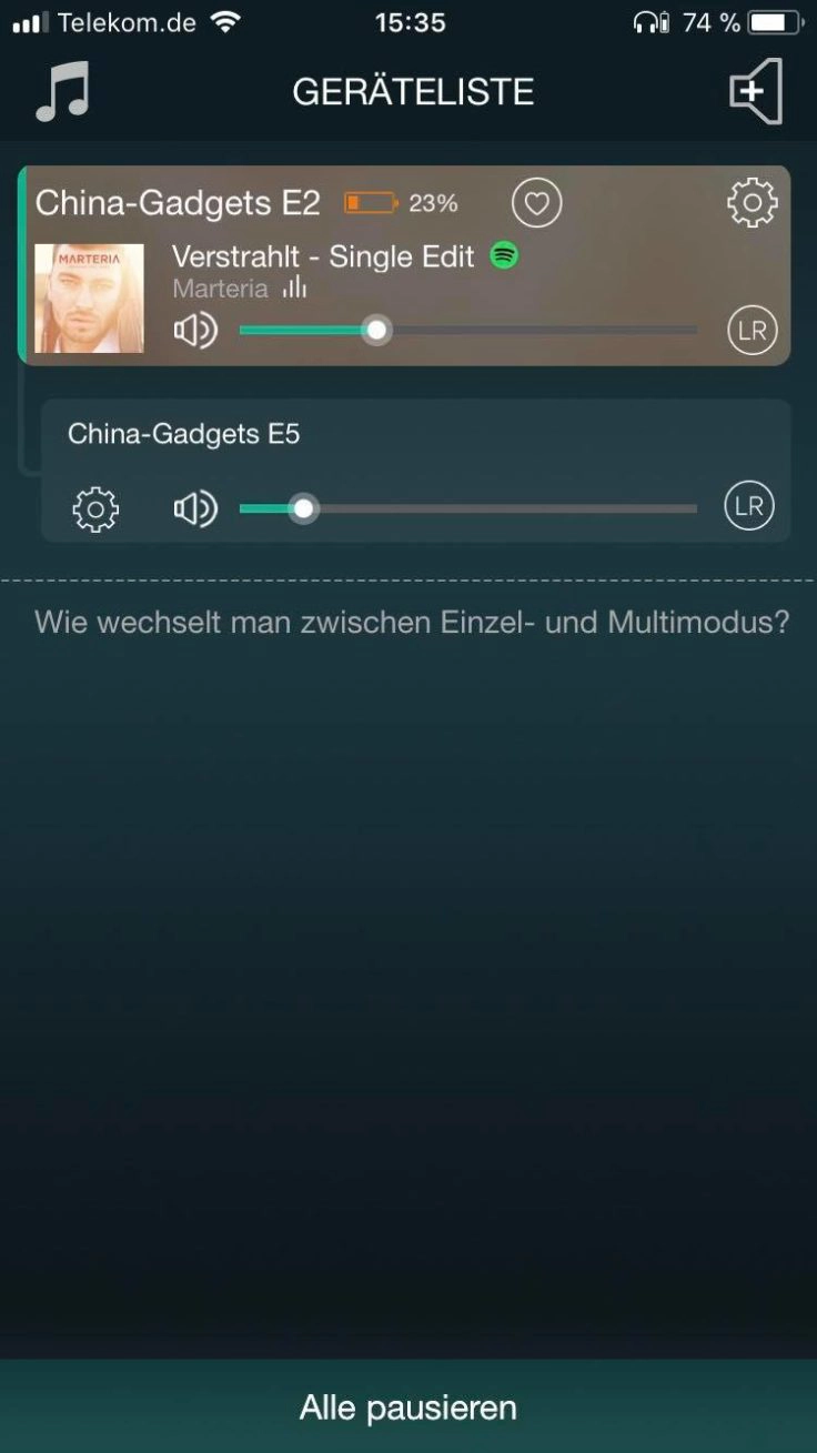 GGMM E2 Speaker App