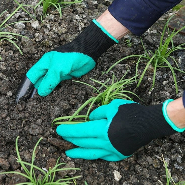 Gartenhandschuhe mit Krallen