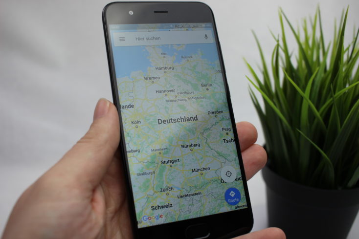 Smartphone Deutschland in Google Maps