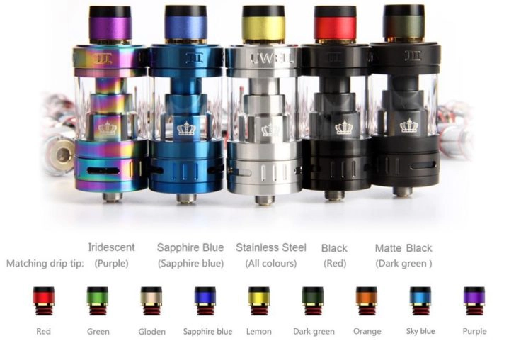 Uwell Crown 3 Verdampfer Farbauswahl