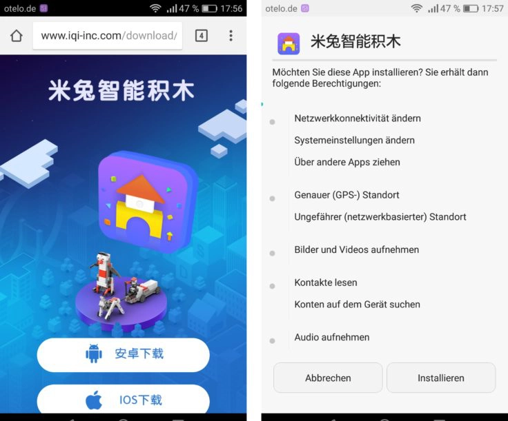 Xiaomi Mitu Lern-Set App Installation