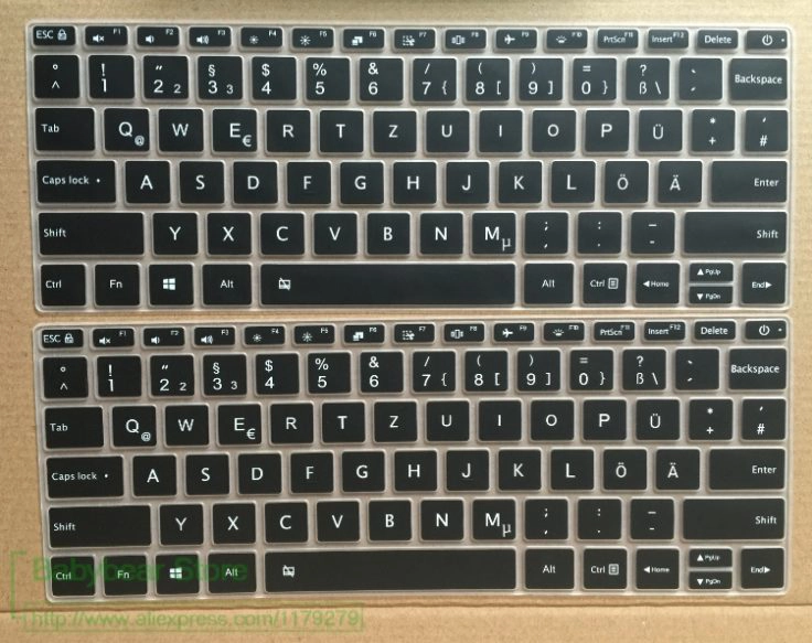 Xiaomi Notebook QWERTZ Gummi Cover