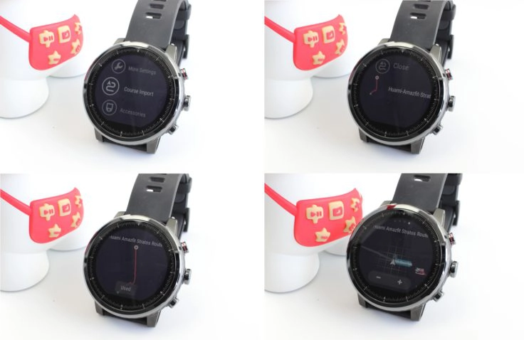 Huami Amazfit Stratos GPS Route festlegen