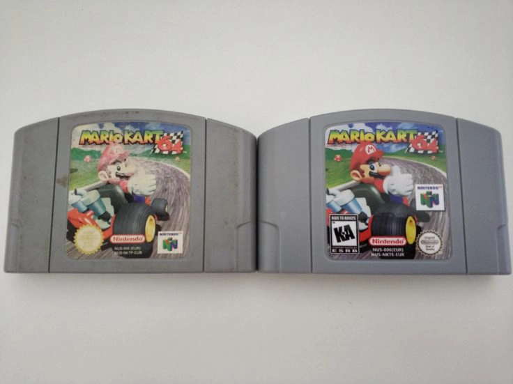 Mario Kart 64 Cartridge Vergleich