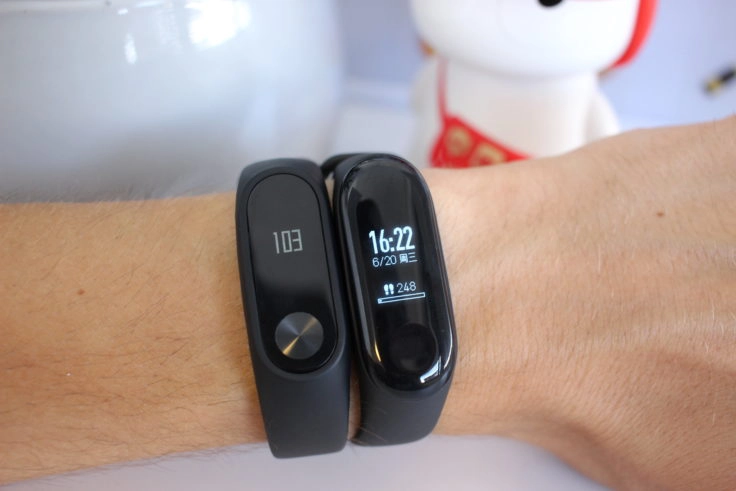 Mi Band 3 vs Mi Band 2 am Arm