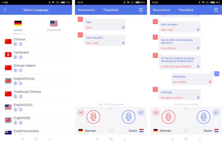 Translator App Screenshot