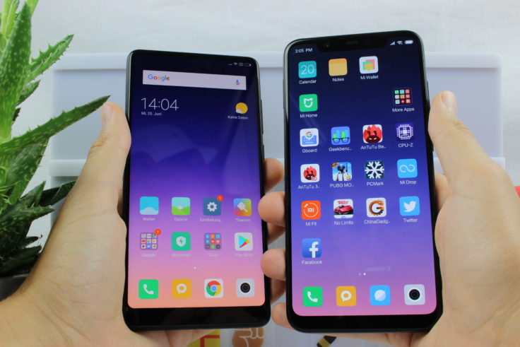 Xiaomi Mi 8 vs Mix 2S Display