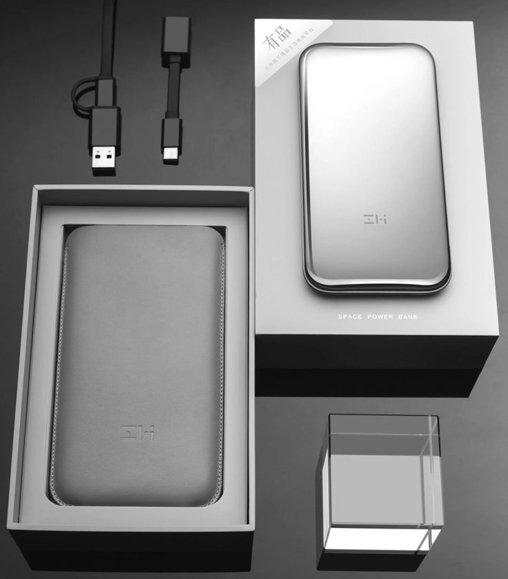 ZMI Edelstahl Powerbank 6000 mAh Tasche