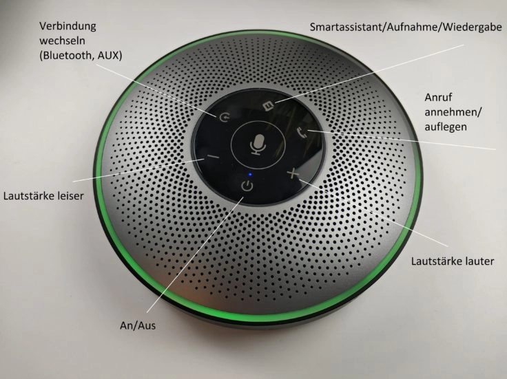 eMeet Office Core M2 AI Conference Speaker Funktionen