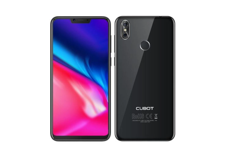 Cubot P20 Front- und Rueckseite