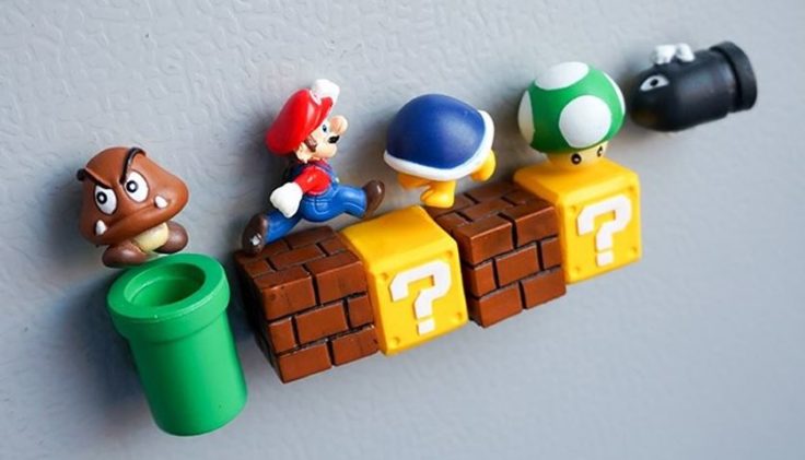 Super Mario Magnet-Set Sammlung