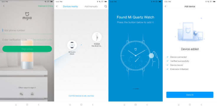 Xiaomi Mijia Hybrid Smartwatch App