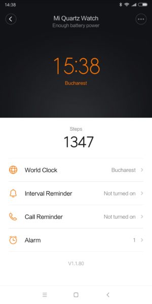 Xiaomi Mijia Hybrid Smartwatch App Übersicht