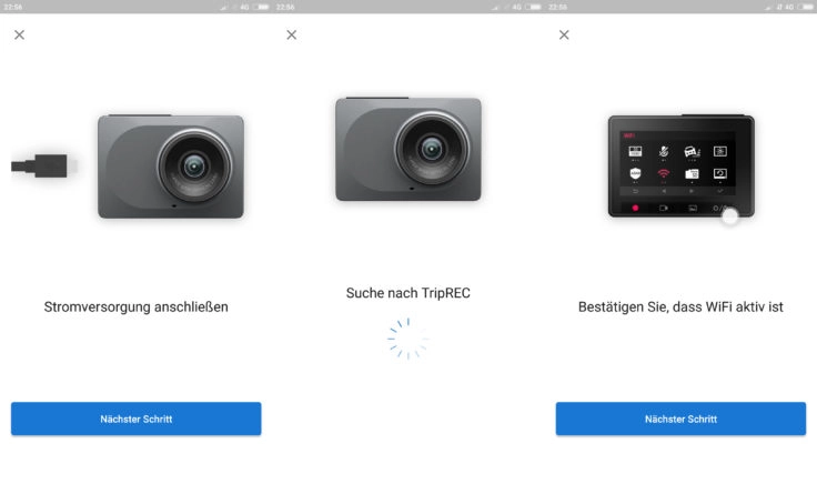 YI Ultra Dashcam App Verbindung