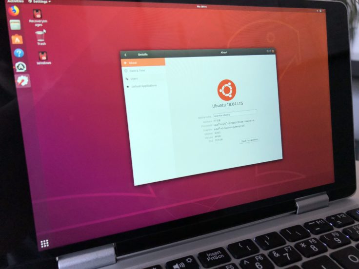 18.04 Ubuntu auf One Mix Yoga
