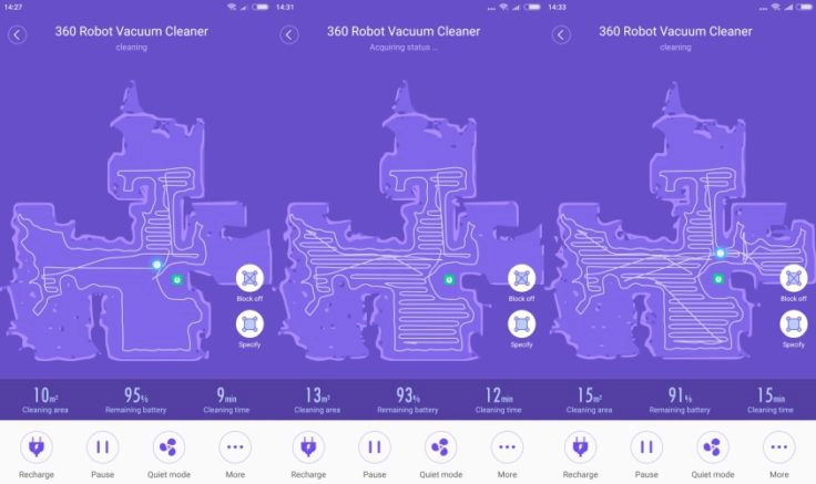 360 S6 Sweeping Robot Saugroboter App Mapping