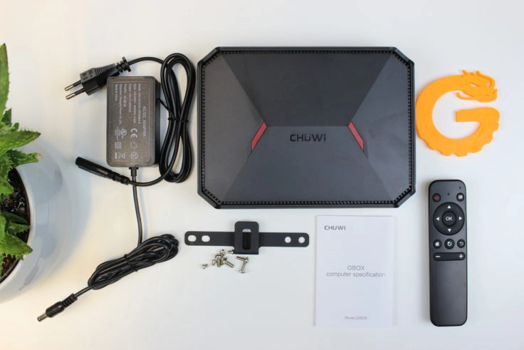 CHUWI GBox Mini PC Lieferunfang